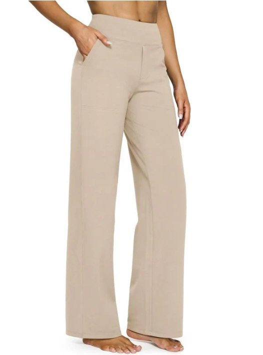 ⚡Women's High-Waisted Business Casual Wide Leg Pants with Pockets